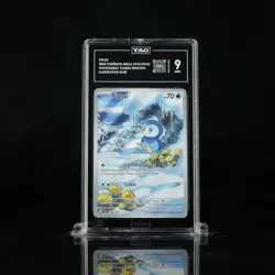 2025 POKEMON MEGA EVOLUTION PHANTASMAL FLAMES PIPLUP Illustration Rare 098 TAG 9 - Image 1