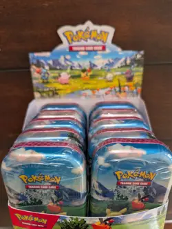 POKEMON TCG ASCENDED HEROES Mini Tin Display- 10 Sealed Tins! 20 Booster Packs - Image 2