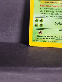 1999 Pokemon TCG Base Set Unlimited Venusaur Holo Rare 15/102 MP - Fast Ship - Image 2