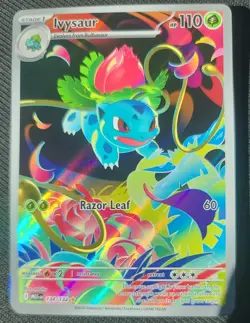 Ivysaur Illustration Rare 134/132 Near Mint Mega Evolution Pokemon TCG English - Image 1