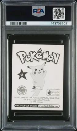 PSA 9 MINT 1999 MERLIN POKEMON #S6 PIKACHU-PRISM - Image 2