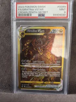 2195 Giratina VSTAR 2023 Pokemon Sword & Shield Crown Zenith #GG69 PSA 9 - Image 2