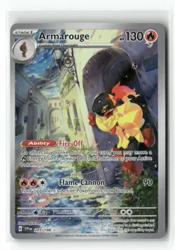 Armarouge 203/198 Illustration Rare Scarlet & Violet Pokemon Holo Near Mint - Image 1