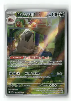 Mabosstiff 218/198 Illustration Rare Scarlet & Violet Pokemon Holo Near Mint - Image 1