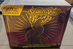 NEW Pokemon TCG: Scarlet and Violet Elite Trainer Box - Miraidon Purple - Image 1