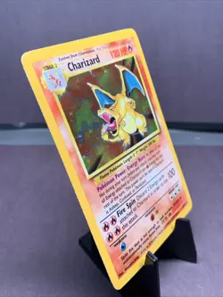 Pokemon TCG Charizard 4/102 Base Set 1999 Holo Rare WOTC VTG - Image 2