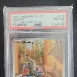 Mimikyu 075 Scarlet & Violet Promo Holo PSA 10 English 2024 Pokemon TCG - Image 1