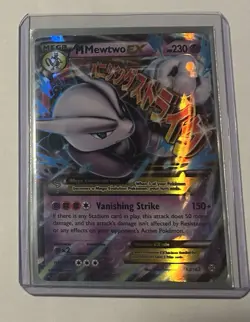 Pokemon Mega-Mewtwo-EX Holo Ultra Rare TCG Card 63/162 - Image 1