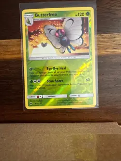 Butterfree 3/147 Rare Burning Shadows Pokemon Reverse Holo Near Mint - Image 1
