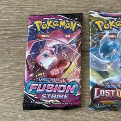 Pokemon Booster Pack Lot x4 Sealed Lost Origin Fusion Strike GO Paldea - Image 2