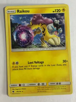 Pokemon TCG Lost Thunder Raikou 79/214 Near Mint - Image 1