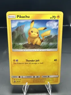 Pokemon Sun & Moon Black Star Promo SM183 Pikachu Holo - Image 1
