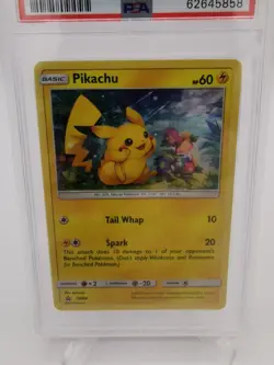 2017 Pokemon SM BLACK STAR PROMO #SM86 PIKACHU-HOLO - PSA 7 - Image 2