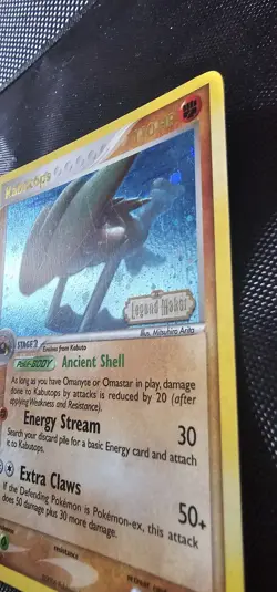 Pokemon Kabutops 7/92 Legend Maker Stamped Reverse Holo Rare 2006 🌀 SWIRL 🌀 - Image 3