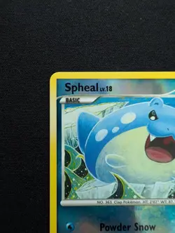 NM Pokemon Spheal Reverse Holo Card 82/111 Rising Rivals - Image 2