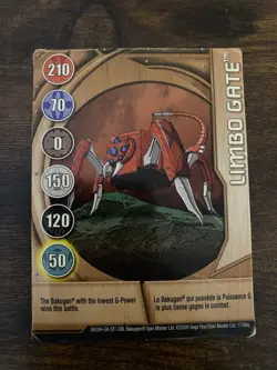 Bakugan: New Vestroia | Limbo Gate Copper Gate Card | 17/48q - Image 1