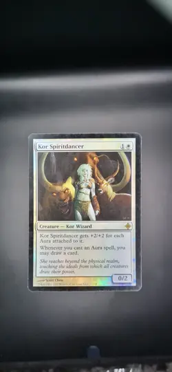 Kor Spiritdancer card Rise of the Eldrazi #31 Foil Magic The Gathering LP - Image 1