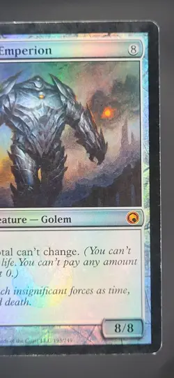 Platinum Emperion Foil Card Scars of Mirrodin #193, Mythic / Magic The Gathering - Image 5