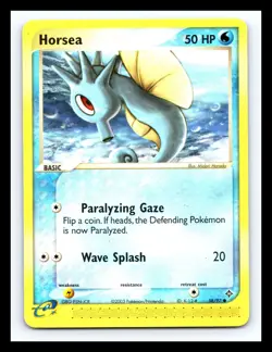 💥 Horsea - Non Holo - 58/97 EX Dragon - Pokemon TCG - Vintage Card - Image 1