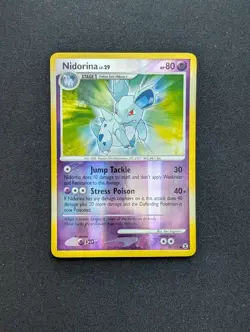 NM Pokemon Nidorina Reverse Holo Card 73/111 Rising Rivals - Image 1