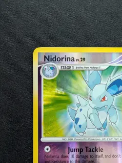 NM Pokemon Nidorina Reverse Holo Card 73/111 Rising Rivals - Image 2