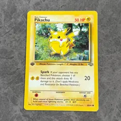 1st Edition Pikachu Pokemon Card Jungle Set, Vintage English - 60 - Image 1
