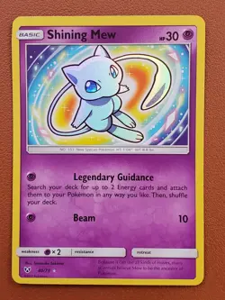 Shining Mew 40/73 Shining Legends Holo Rare Card Near Mint NM Pokemon TCG Ultra - Image 1