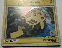 Pikachu HGSS03 HGSS Black Star Promo Pokemon Card Moderate Play - Image 3