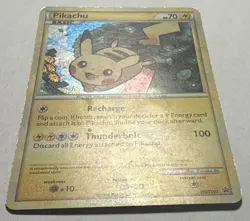 Pikachu HGSS03 HGSS Black Star Promo Pokemon Card Moderate Play - Image 5