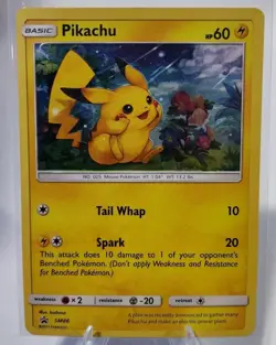 Pikachu Holo SM86 Alternate Holo Sequin Ultra Rare Promo Pokemon Card - Image 1