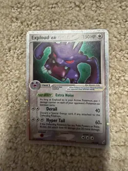 Pokemon TCG English Card ex Crystal Guardians Exploud ex 92/100 Holo Rare - Image 1