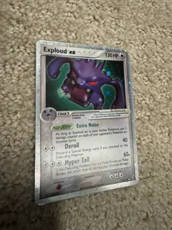 Pokemon TCG English Card ex Crystal Guardians Exploud ex 92/100 Holo Rare - Image 3