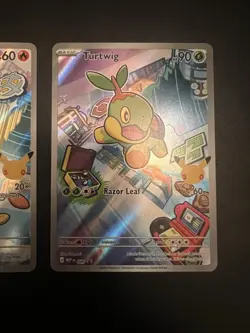 Pokemon First Partners MEP Holo Card Lot Piplup Chimchar Turtwig 3 Cards - Image 4