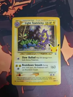 Light Toxtricity 2021 Celebrations Black Star Promo SWSH137 Pokemon Card LP - Image 1