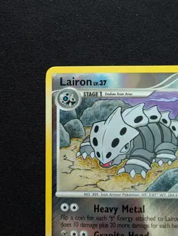 NM Pokemon Lairon Reverse Holo Card 44/111 Rising Rivals - Image 2