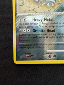 NM Pokemon Lairon Reverse Holo Card 44/111 Rising Rivals - Image 4