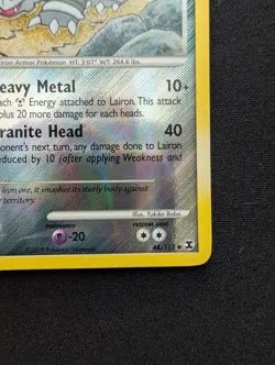 NM Pokemon Lairon Reverse Holo Card 44/111 Rising Rivals - Image 5