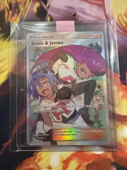 Pokemon ENG Jessie & James Hidden Fates Holo Full Art Ultra Rare Card 68/68 - Image 3
