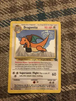 Dragonite Promo Black Star 5 Pokemon Card Very Good - Image 1