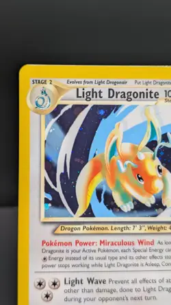 Pokemon Light Dragonite Neo Destiny Holo Rare 14/105 Holo Card NM 💎 - Image 3