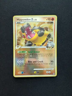 NM Pokemon Hippowdon Reverse Holo Card 42/111 Rising Rivals - Image 1