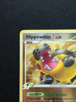 NM Pokemon Hippowdon Reverse Holo Card 42/111 Rising Rivals - Image 2