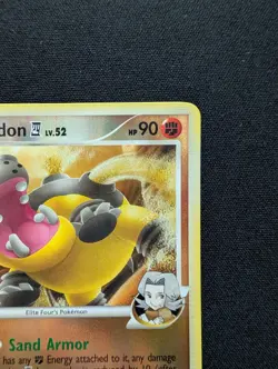 NM Pokemon Hippowdon Reverse Holo Card 42/111 Rising Rivals - Image 3
