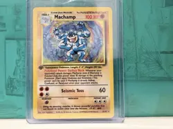 Machamp 8/102 1st Edition Holo Rare – Base Set – WOTC 1999 Pokemon Card - Image 1