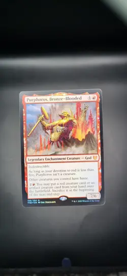 Purphoros, Bronze-Blooded card FOIL MTG Theros Beyond Death #150 LP - Image 1