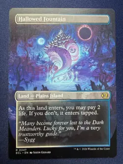Hallowed Fountain (Borderless) - ECL 034, Near Mint, MTG - Image 2
