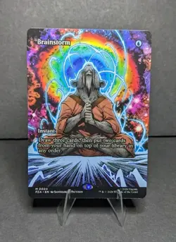 Brainstorm (Borderless) - NM - Teenage Mutant Ninja Turtles MTG TMNT PZA #4 - Image 1