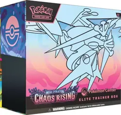 Pokemon Center Mega Evolution Chaos Rising Elite Trainer Box PC ETB Ships 5/22 - Image 1