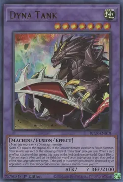 BLCR-EN018 Dyna Tank Ultra Rare Card 1st Edition Near Mint YuGiOh TCG - Image 1