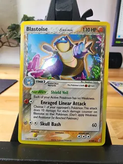 Pokemon Blastoise EX Delta Species Crystal Guardians 2/100 Holo Rare - Image 1